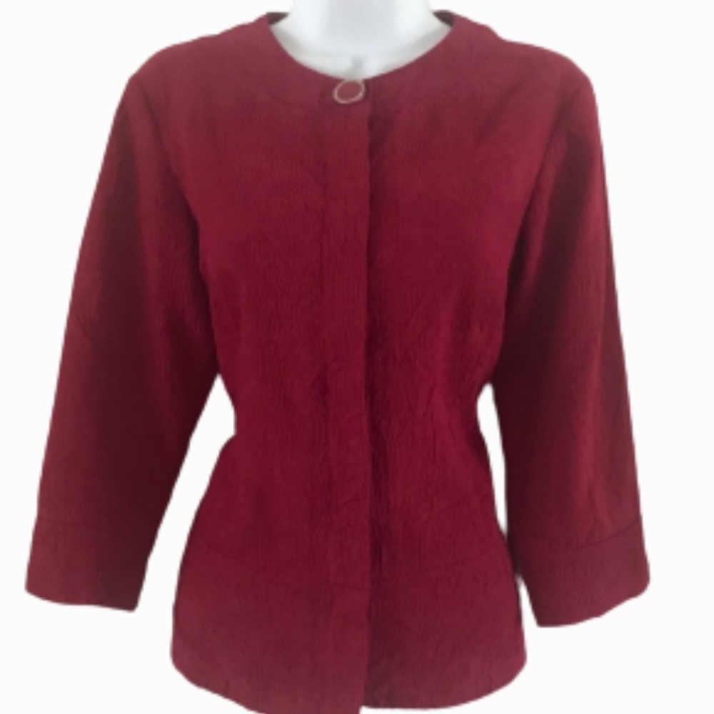 Vtg ColdwaterCreek Lightweight Crinkled Jacket